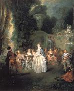 Jean-Antoine Watteau Wenetian festivitles oil on canvas